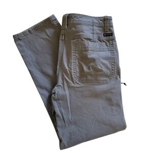 GH Bass & Co Mens Gray Canvas Utility Pants Workwear 36x34 PL110944